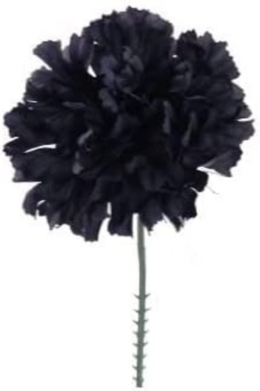 Navy Blue Carnation Flowers, 20-Pack, Artificial Carnation Picks, Silk Fake Carnations, Bulk, for DIY Wedding, Bouquets, Party, & Event, Home Decor